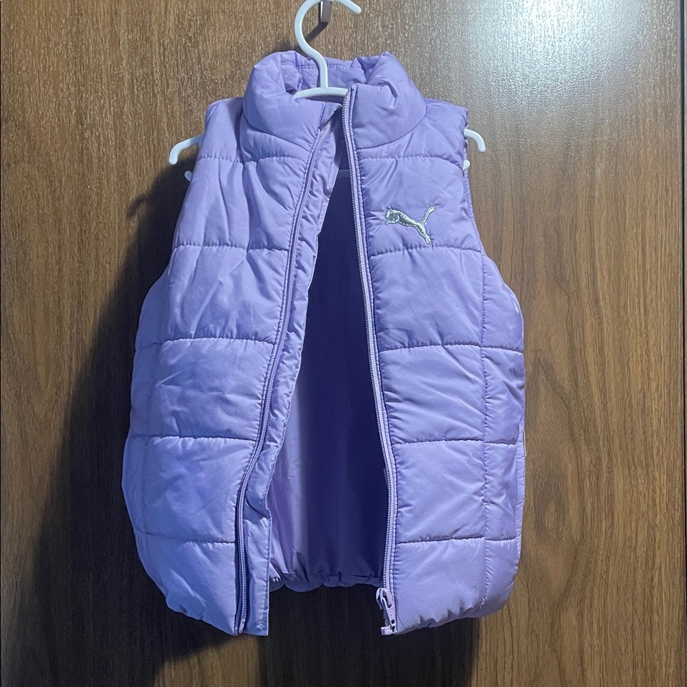 Puma Kids Lavender Puffer Vest